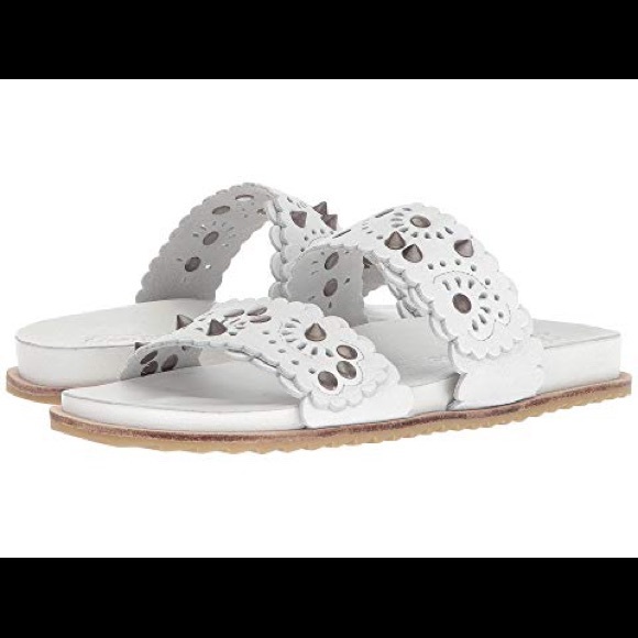 SOLD🌸FREE PEOPLE White Leather Spellbound Sandal - Picture 2 of 7